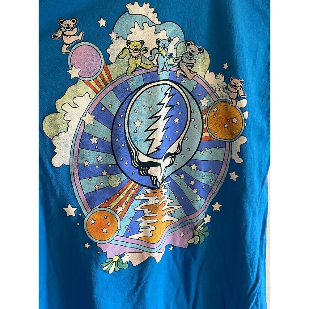 Unisex Teal Grateful Dead Brand T-Shirt With Bears and‎ Colors-Size S